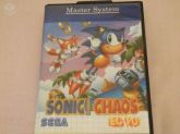 Cartucho Sonic Chaos na caixa (Master System)