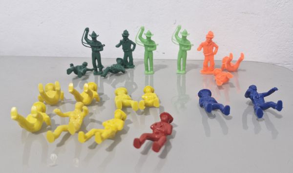 Lote de miniaturas de Cowboys Vintage Western Faroeste