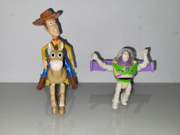 Woody e Buzz Lightyear Toy Story da Coleção McDonald's 2000