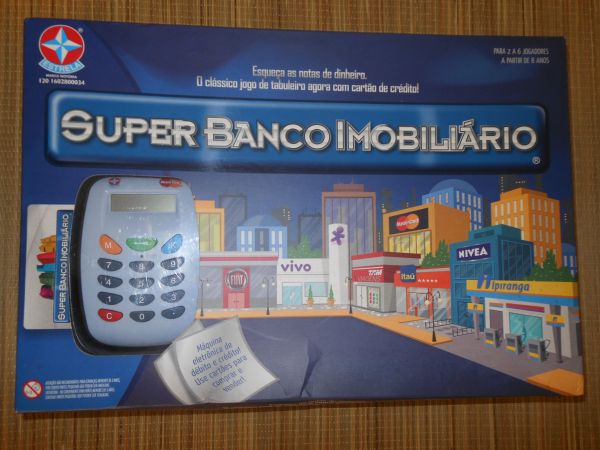 Jogo De Tabuleiro Super Banco Imobiliário C/ Maquina Estrela